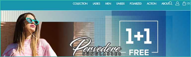 Το pervedere.com προσφέρει οικονομικά γυαλιά ηλίιου σε προσφορές 1+1
