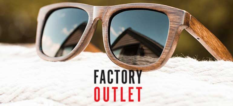 Ξύλινα γυαλιά ηλίου στο Factory Outlet